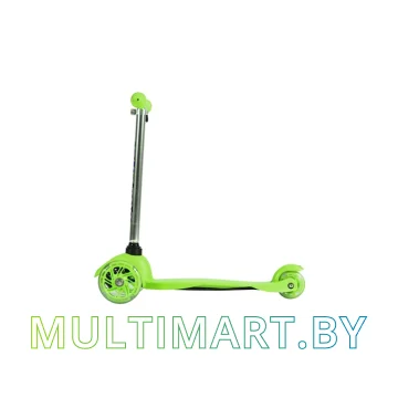 Самокат 21st Scooter Mini GRL 038 салатовый, прозрачные колёса картинка 2